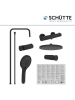 Schütte Thermostaat-regendoucheset "Adria" zwart