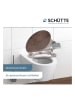 Schütte Toiletbril met softclose "Dark wood" donkerbruin