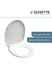 Schütte Toiletbril met softclose wit