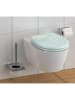 Schütte Toiletbril met softclose "Flower in the wind" turquoise