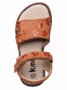 kmins Leder-Sandalen in Hellbraun
