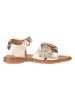 POM POM Leder-Sandalen in Gold