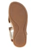 POM POM Leder-Sandalen in Gold