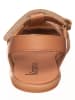 kmins Leder-Sandalen in Hellbraun