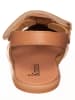 kmins Leder-Sandalen in Hellbraun