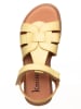 kmins Leder-Sandalen in Gelb