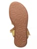 kmins Leder-Sandalen in Gelb