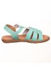 kmins Leren sandalen turquoise