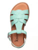 kmins Leder-Sandalen in Türkis