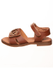 kmins Leder-Sandalen in Hellbraun
