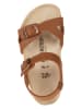 Birkenstock Leder-Sandalen in Hellbraun