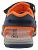 Tom Tailor Sandalen in Dunkelblau/ Orange