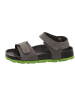 superfit Leder-Sandalen in Dunkelgrau