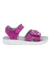 Richter Shoes Leder-Sandalen "Sofia" in Fuchsia