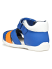 Geox Halbsandalen "Elthan" in Blau/ Orange