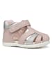 Geox Halbsandalen "Elthan" in Rosa/ Silber