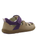 lamino Leder-Barfuß-Halbsandalen in Lila/ Beige