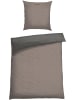 Schiesser Renforcé beddengoedset "Double Face" bege/antraciet