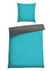 Schiesser Renforcé beddengoedset turquoise/antraciet
