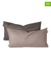 Schiesser 2-delige set: renforcé kussenslopen taupe/antraciet