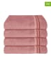 Schiesser 4-delige set: handdoeken "Skyline" lichtroze
