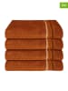 Schiesser 4er-Set: Handtücher "Skyline" in Orange