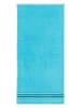 Schiesser 2-delige set: badhanddoeken "Skyline" turquoise