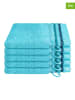 Schiesser 5-delige set: washandjes "Skyline" turquoise