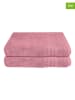 Schiesser 2er-Set: Duschtücher "Milano" in Rosa