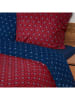 Schiesser Fijnbiber beddengoedset ''Nahla'' rood/donkerblauw