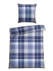 Schiesser Fijnbiber beddengoedset "Todd" blauw