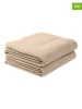 Schiesser 2-delige set: badhanddoeken "Turin" beige