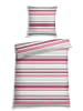 Schiesser Renforcé-Bettwäsche-Set "Sally" in Weiß/ Rosa/ Hellgrau