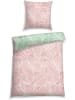 Schiesser Renforcé-Bettwäsche-Set "Yola" in Rosa/ Grün