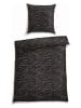 Schiesser Satin-Bettwäsche-Set in Schwarz