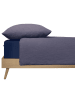 Schiesser Mousseline beddengoedset "Molly" donkerblauw