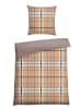 Schiesser Feinbiber-Bettwäsche-Set "Lenni" in Beige