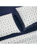 Schiesser Komplet pościeli renforcé "Nola" w kolorze biało-granatowym