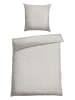 Schiesser Renforcé-Bettwäsche-Set "Yosa" in Creme/ Hellblau