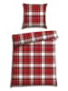 Schiesser Fijnbiber beddengoedset "Metor" rood
