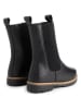 TRAVELIN' Leren chelseaboots "Ferring" zwart