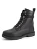 TRAVELIN' Leren boots "Kafjord" zwart