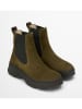 Marc O'Polo Shoes Leren chelseaboots "Elisa" kaki