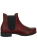Think! Leder-Chelsea-Boots  in Rot