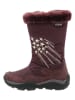 El Naturalista Leder-Winterstiefel in Aubergine