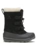Kamik Leder-Winterstiefel "Snowdash" in Schwarz