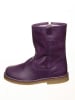 POM POM Leder-Stiefel in Lila