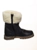 POM POM Leder-Winterstiefel in Dunkelblau