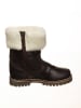 POM POM Leder-Winterstiefel in Braun