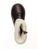 POM POM Leder-Winterstiefel in Braun